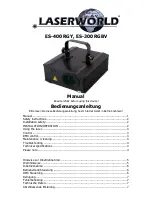 Laserworld ES-400 RGY Manual preview