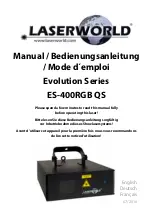 Preview for 1 page of Laserworld ES-400RGB QS Manual