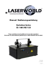 Preview for 1 page of Laserworld Evolution ES-180S RGY 3D Manual