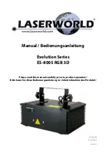 Preview for 1 page of Laserworld Evolution ES-800S RGB 3D Manual