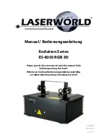 Preview for 1 page of Laserworld Evolution Series ES-800S RGB 3D Manual Manual