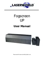 Laserworld Fogscreen UP User Manual preview