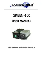 Laserworld GREEN-100 User Manual preview