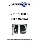 Preview for 1 page of Laserworld GREEN-10000 User Manual