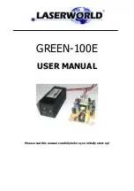 Laserworld GREEN-100E User Manual preview