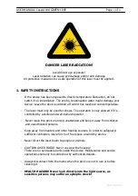 Preview for 2 page of Laserworld GREEN-100E User Manual