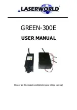 Preview for 1 page of Laserworld GREEN-300E User Manual