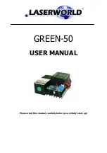 Laserworld GREEN-50 User Manual preview