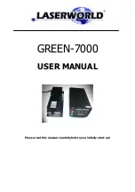 Laserworld GREEN-7000 User Manual preview