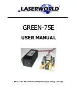 Laserworld GREEN-75E User Manual preview