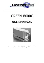 Preview for 1 page of Laserworld GREEN-8000C User Manual