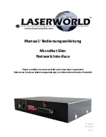 Laserworld MicroNet Slim Manual preview