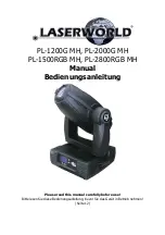 Preview for 1 page of Laserworld PL-1200G MH Manual