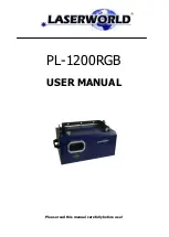 Laserworld PL-1200RGB User Manual preview