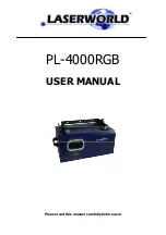 Preview for 1 page of Laserworld PL-4000RGB User Manual