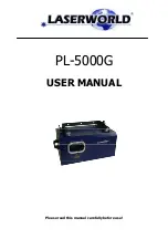 Laserworld PL-5000G User Manual preview