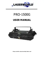 Laserworld PRO-1500G User Manual preview