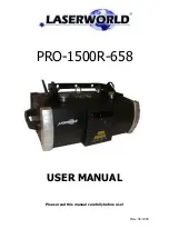 Preview for 1 page of Laserworld PRO-1500R-658 User Manual