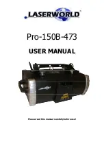 Laserworld Pro-150B-473 User Manual preview