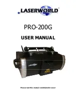 Preview for 1 page of Laserworld PRO-200G User Manual