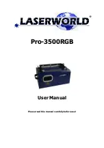 Preview for 1 page of Laserworld Pro-3500RGB User Manual