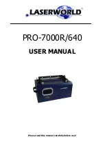 Laserworld PRO-7000R/640 User Manual preview