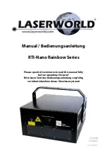 Laserworld Rainbow RTI-Nano Series Manual preview