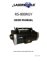 Laserworld RS-800RGY User Manual preview