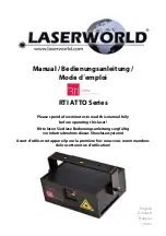 Preview for 1 page of Laserworld RTI ATTO Series Manual