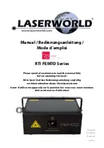 Preview for 1 page of Laserworld RTI FEMTO Series Manual