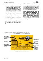 Preview for 23 page of Laserworld RTI PIKO Series Manual