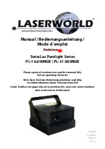 Preview for 1 page of Laserworld SwissLas Purelight Series Manual