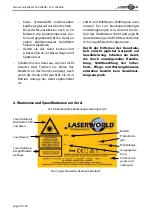 Preview for 14 page of Laserworld SwissLas Purelight Series Manual