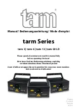 Laserworld tarm 12 Manual preview