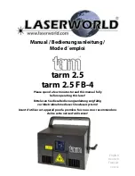 Preview for 1 page of Laserworld tarm 2.5 FB-4 Manual