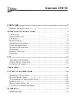 Предварительный просмотр 3 страницы Laski ATR 90 Operating Instructions Manual