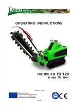 Preview for 1 page of Laski TRENCHER TR 120H Operating Instructions Manual