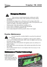 Preview for 32 page of Laski TRENCHER TR 120H Operating Instructions Manual