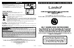 Предварительный просмотр 4 страницы Lasko 1850 Important Instructions & Operating Manual