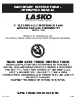 Preview for 1 page of Lasko 2138 Operating Manual