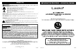 Предварительный просмотр 1 страницы Lasko 2505 Operating Manual