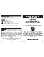 Lasko 2535 Operating Manual предпросмотр