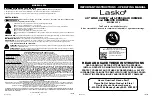 Lasko 2554 Important Instructions & Operating Manual preview
