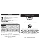 Lasko 4914 Important Instructions & Operating Manual preview