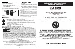 Lasko 5119 Operating Manual предпросмотр