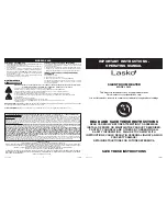 Preview for 1 page of Lasko 5622 Important Instructions & Operating Manual