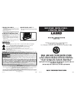 Preview for 1 page of Lasko 5848 Important Instructions & Operating Manual