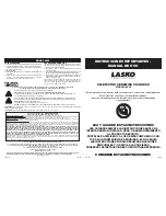 Предварительный просмотр 4 страницы Lasko 6050 Operating Manual