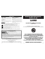 Preview for 4 page of Lasko 758000 Operating Manual