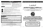 Preview for 4 page of Lasko 760000 Important Instructions